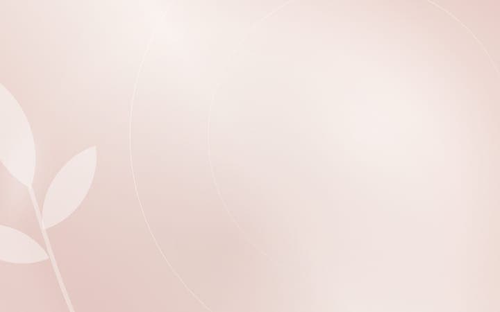 Soft blush and cream artwork suggesting a calm domestic space set up for a treatment
